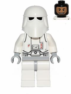LEGO Minifigure -- Snowtrooper, Light Bluish Gray Hips, Light Bluish Gray Hands, Printed Head, Torso Back Printing-Star Wars -- SW0463 -- Creative Brick Builders